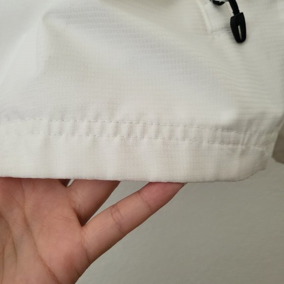 Men's Adidas Climaproof Quarter Zip Pullover White Long Sleeves Windbreaker‎ - Picture 7 of 11